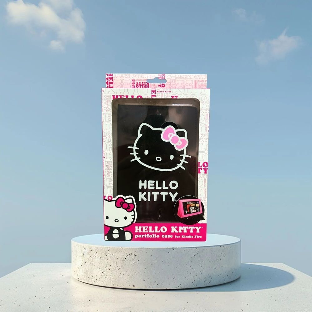 Hello Kitty Black Portfolio Case for Kindle Fire